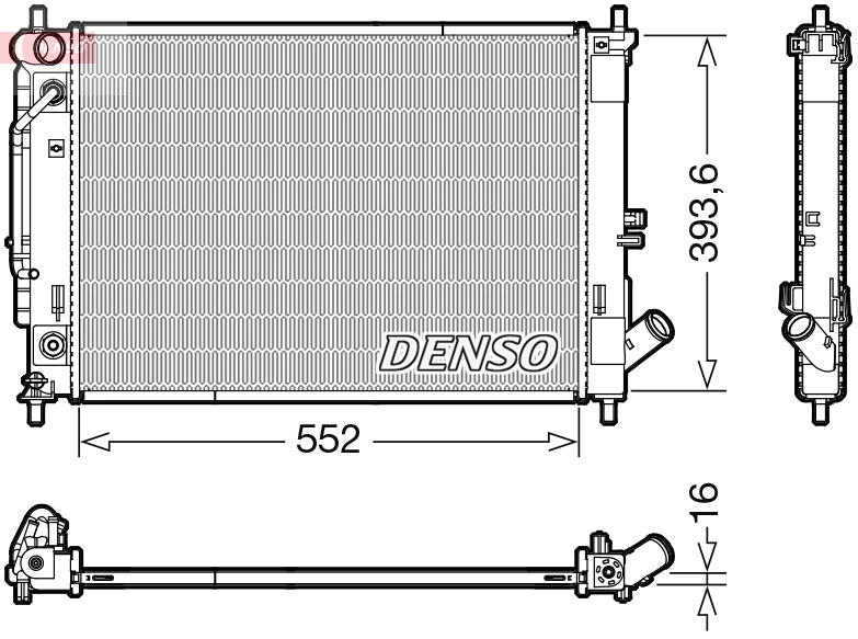 HC253103X600 Mando Radiador de esfriamento de motor