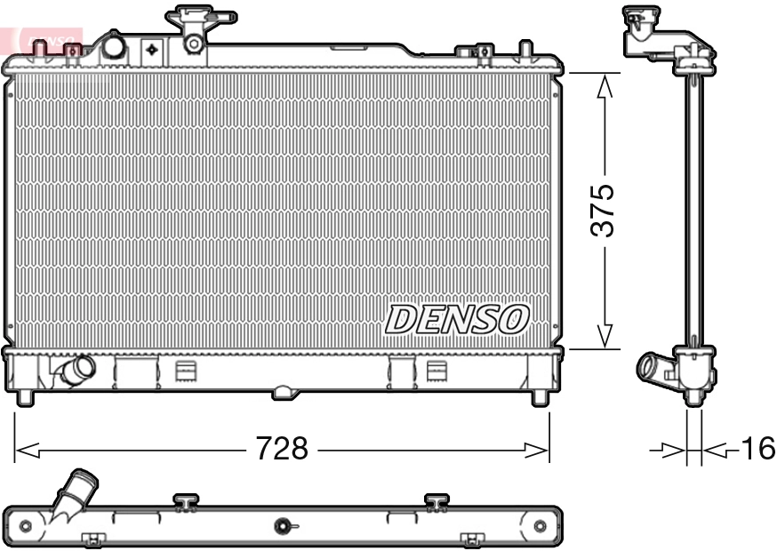 Radiador de esfriamento de motor Mazda 6 GH ao melhor preço