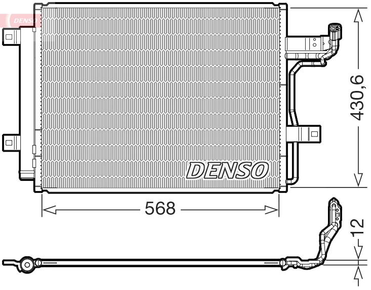 30143 TYC Radiador de aparelho de ar condicionado