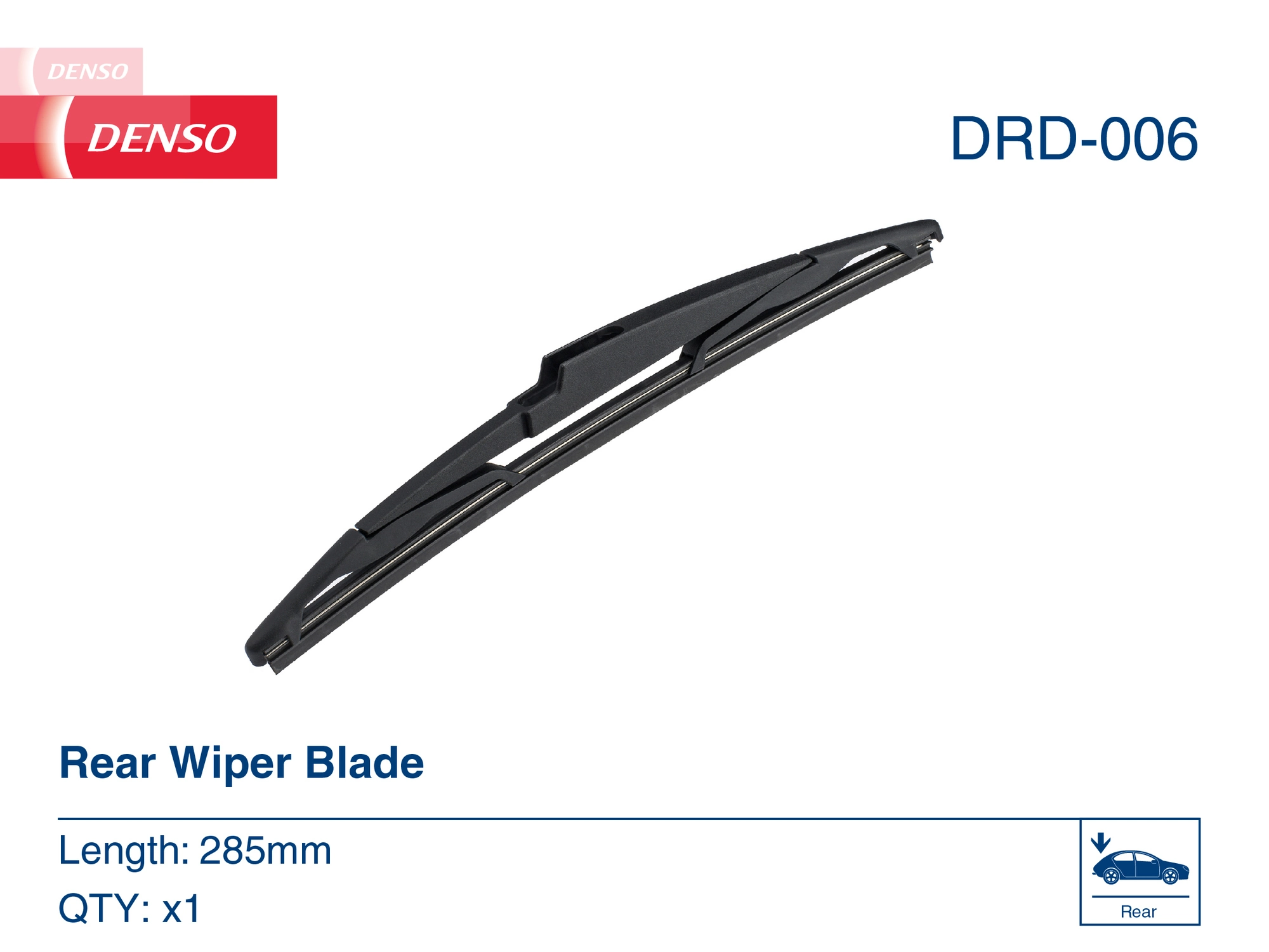 DRD006 Denso Limpa-pára-brisas de vidro traseiro