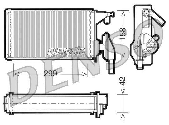  Radiador de forno (de aquecedor) Iveco Daily I-II сaixa (1978 - 1999) I-II