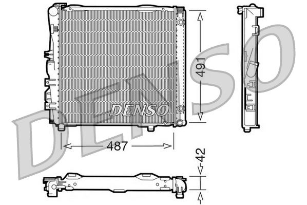  Radiador de esfriamento de motor Mercedes S sedan (W126) (1979 - 1991) 