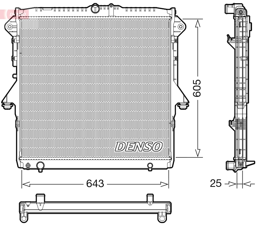 AB398005AD Ford Radiador de esfriamento de motor