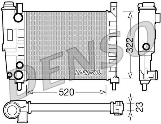 Radiador de esfriamento de motor Fiat/Alfa/Lancia 7739955 preço, a partir de 65,24 USD