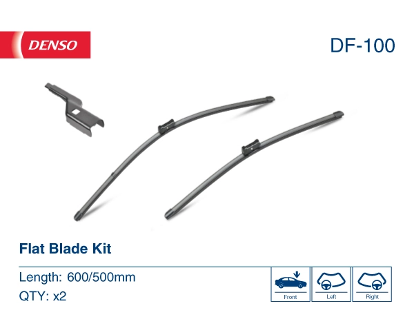 Limpa-pára-brisas do pára-brisas, kit de 2 un. Denso DF100 preço, a partir de 27,33 USD