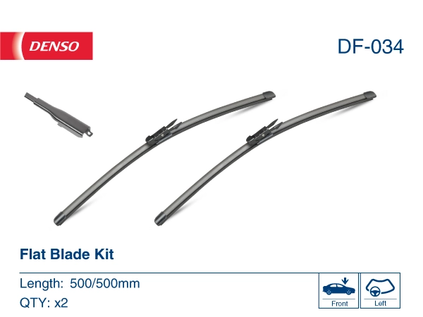 Limpa-pára-brisas do pára-brisas, kit de 2 un. Denso DF034 preço, a partir de 26,20 USD