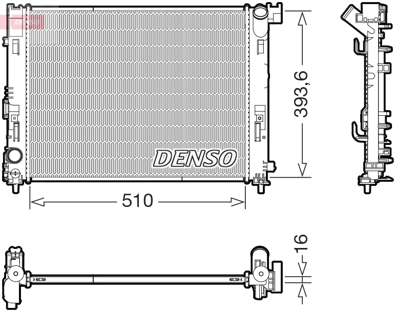  Radiador de esfriamento de motor Renault Clio V hatchback (B7) (2019 - 2026) V