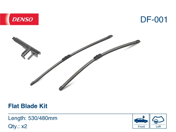Limpa-pára-brisas do pára-brisas, kit de 2 un. Denso DF001 preço, a partir de 24,66 USD