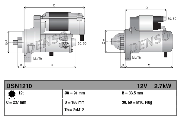 Motor de arranco Denso DSN1210 preço, a partir de 360,20 USD