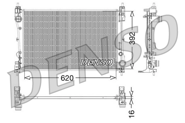 RA0111161 Jdeus Radiador de esfriamento de motor