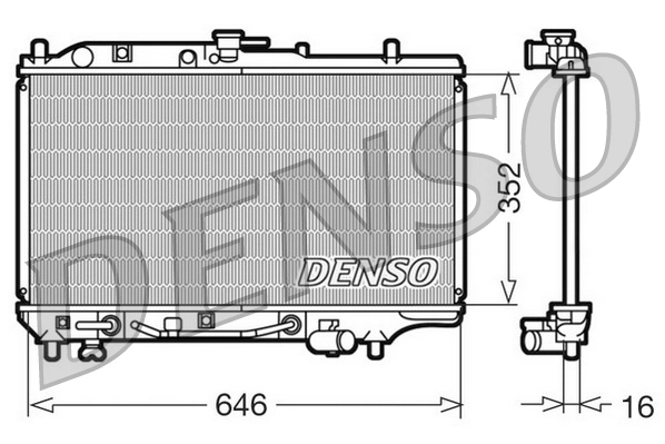 Radiador de esfriamento de motor Mazda 323 F IV BG