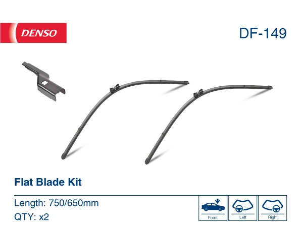 Limpa-pára-brisas do pára-brisas, kit de 2 un. Denso DF149 preço, a partir de 32,71 USD
