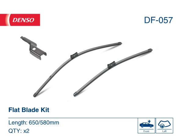 Limpa-pára-brisas do pára-brisas, kit de 2 un. Denso DF057 preço, a partir de 32,99 USD