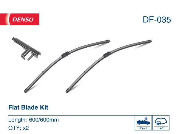 Limpa-pára-brisas do pára-brisas, kit de 2 un. Denso DF035 preço, a partir de 28,34 USD
