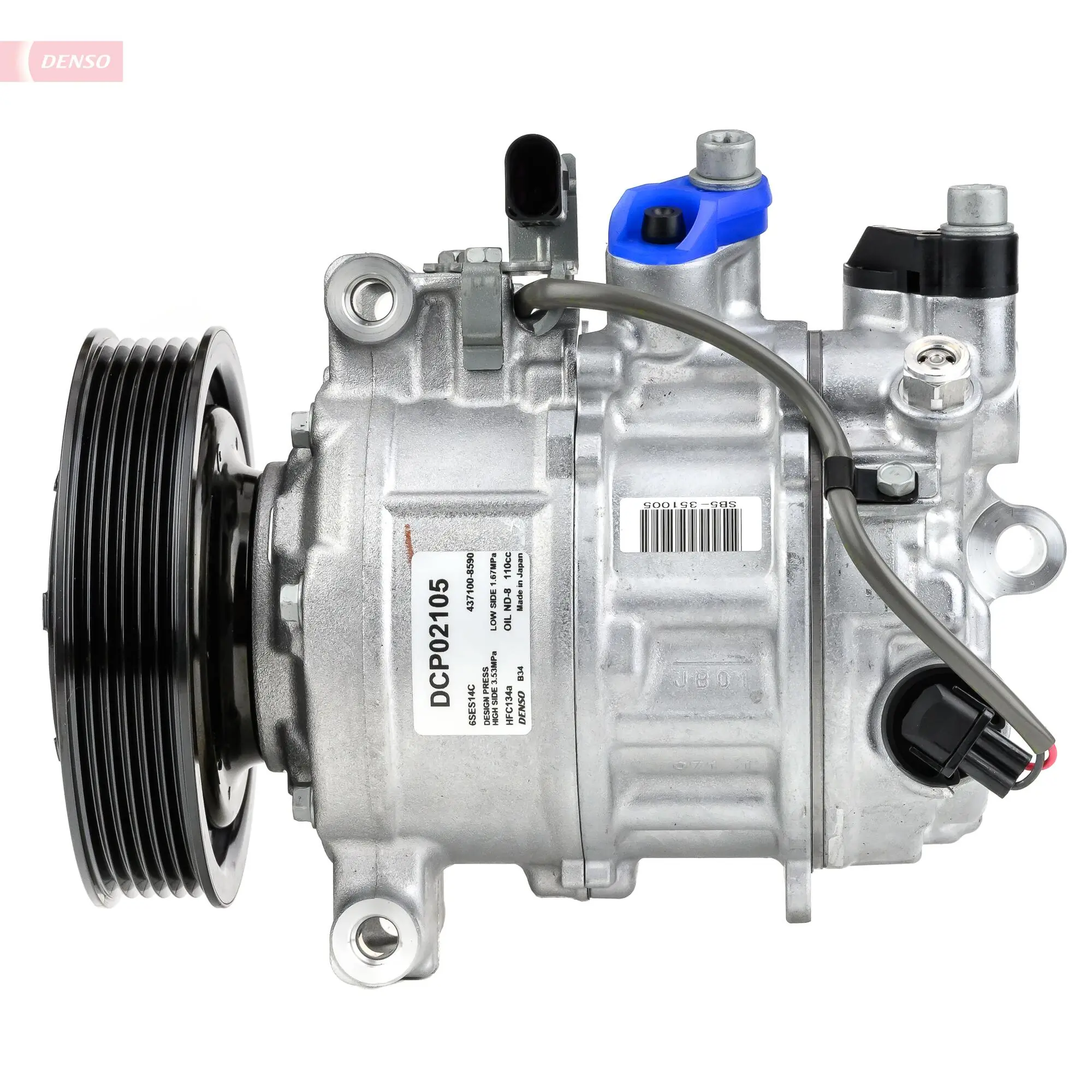 DCP02105 Denso Compressor de aparelho de ar condicionado