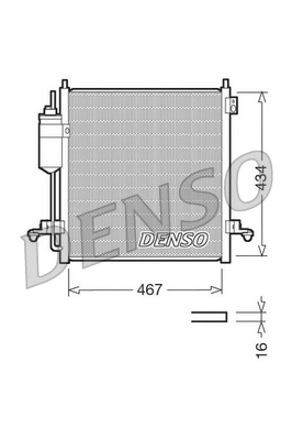 Radiador de aparelho de ar condicionado para Mitsubishi L 200 KA, KB