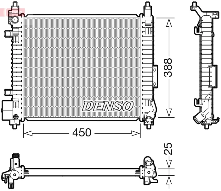 Radiador de esfriamento de motor VALEO 701169 preço, a partir de 129,18 USD