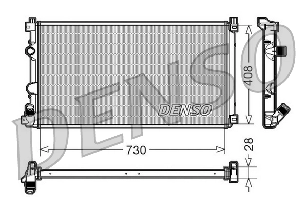 Radiador de esfriamento de motor Jdeus M0230810
