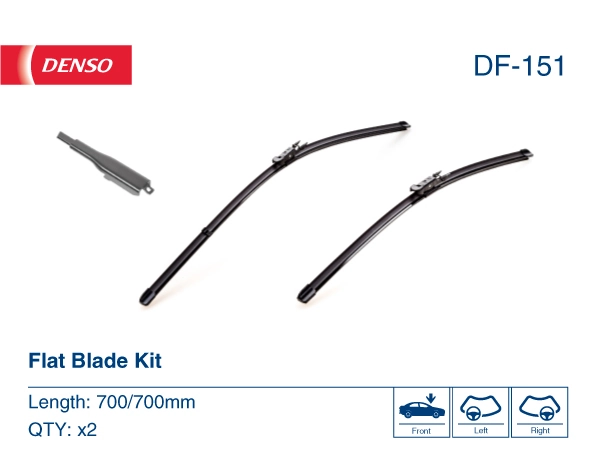 Limpa-pára-brisas do pára-brisas, kit de 2 un. Denso DF151 preço, a partir de 26,53 USD