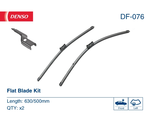 Limpa-pára-brisas do pára-brisas, kit de 2 un. Denso DF076 preço, a partir de 31,25 USD