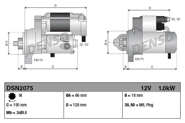 Motor de arranco Denso DSN2075 preço, a partir de 171,30 USD