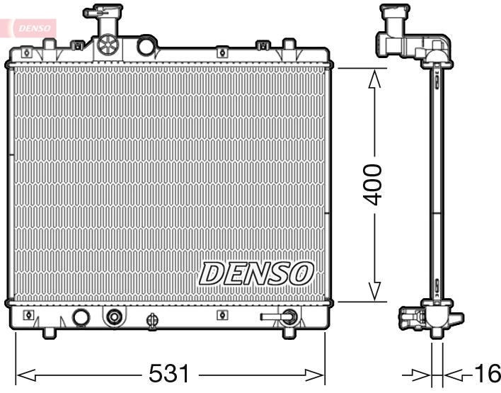 1770069L10 Suzuki Radiador de esfriamento de motor