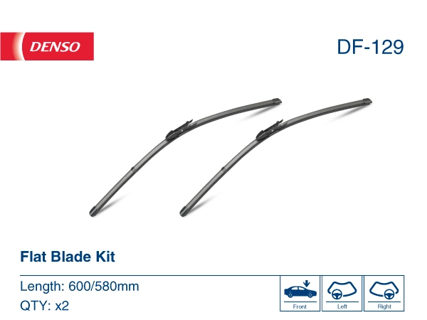 Limpa-pára-brisas do pára-brisas, kit de 2 un. Denso DF129 preço, a partir de 30,73 USD