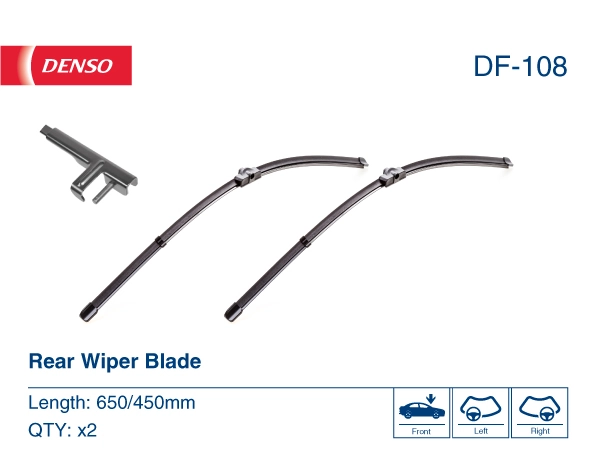 Limpa-pára-brisas do pára-brisas, kit de 2 un. Denso DF108 preço, a partir de 28,77 USD