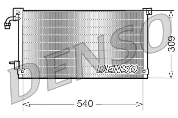  Radiador de aparelho de ar condicionado Citroen Saxo hatchback (S0, S1) (1996 - 2004) 