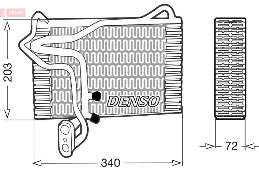 Vaporizador de aparelho de ar condicionado para Audi 80 B3 89, 89Q, 8A
