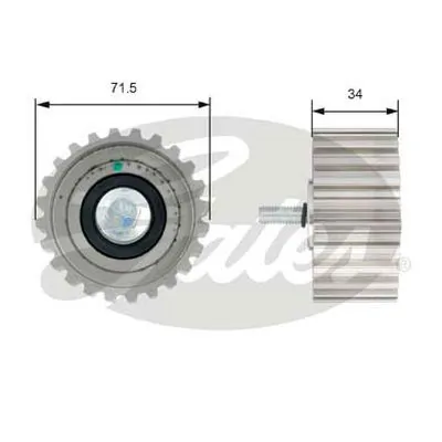 Rolo parasita da correia do mecanismo de distribuição de gás T42183 Gates