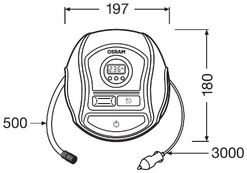 Compressor para o bombeio de pneus Osram OTI450 preço, a partir de 88,83 USD