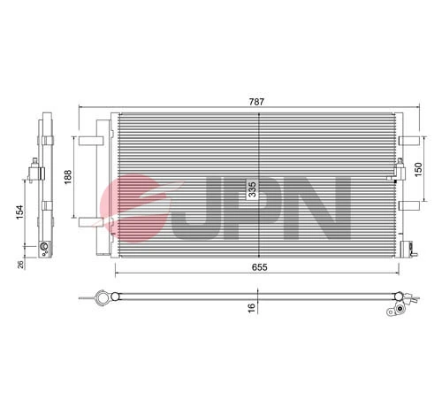  Radiador de aparelho de ar condicionado Audi A5 conversível (F57, F5E) (2016 - 2026) 