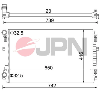 Compre M155214 VAG Radiador de esfriamento de motor