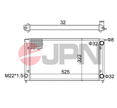 730369 VALEO Radiador de esfriamento de motor
