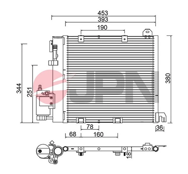  Radiador de aparelho de ar condicionado Opel Astra G hatchback (F48, F08) (1998 - 2009) G