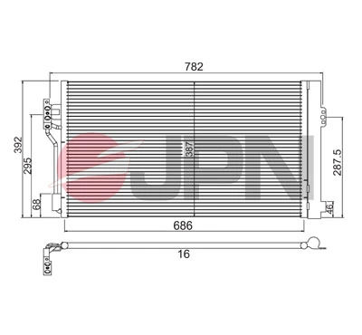 Radiador de aparelho de ar condicionado M7170780 Jdeus