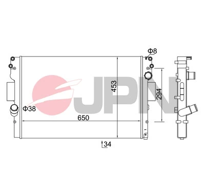  Radiador de esfriamento de motor Iveco Daily III сaixa (1999 - 2006) III
