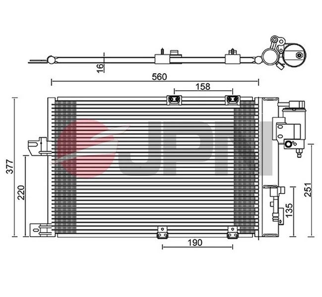 Radiador de aparelho de ar condicionado Peugeot/Citroen 95515191 preço, a partir de 106,24 USD
