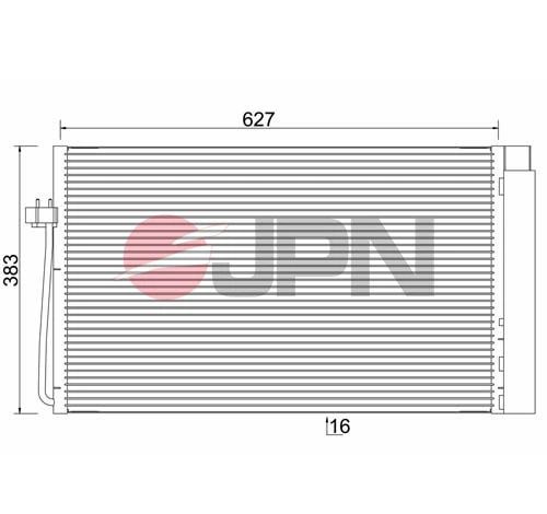  Radiador de aparelho de ar condicionado BMW 5 carrinha (E61) (2003 - 2009) 