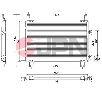 Compre Radiador de aparelho de ar condicionado Toyota Yaris 