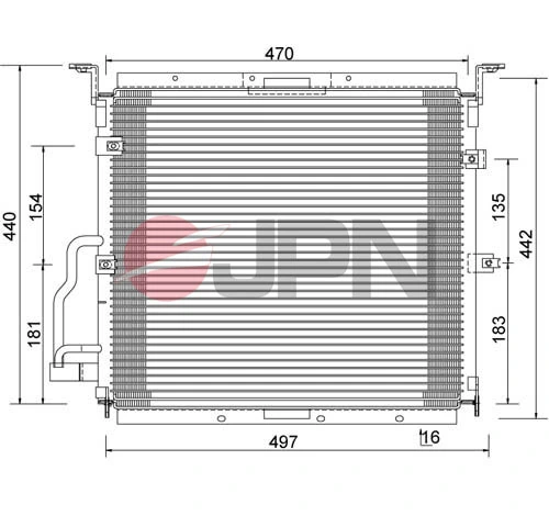 Radiador de aparelho de ar condicionado para BMW 3  E36