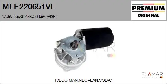 Motor de limpador pára-brisas do pára-brisas MAN 81264016051