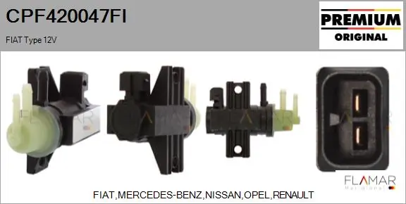 6000616752 Nissan/Infiniti Convertidor de pressão (solenoide) de supercompressão