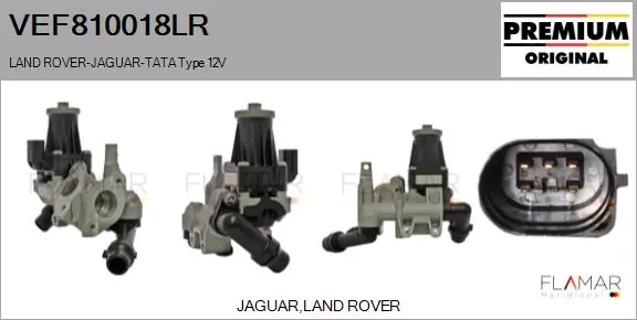 Válvula EGR de recirculação dos gases JDE40036 Jaguar