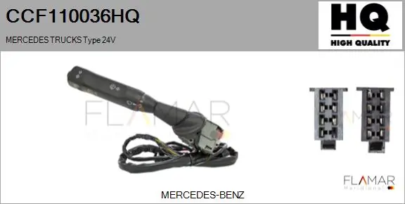 6555400045 Mercedes Comutador esquerdo instalado na coluna da direção