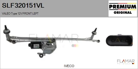  Trapézio de limpador pára-brisas Iveco Daily VI сaixa (2014 - 2026) VI
