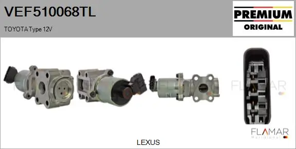 Válvula EGR de recirculação dos gases Toyota 256202610284