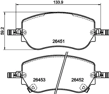 Sapatas do freio dianteiras de disco Fiat/Alfa/Lancia 77368941