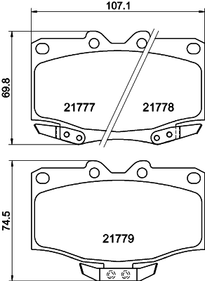 Compre 0449160110 Toyota Sapatas do freio dianteiras de disco